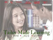 Tablet Screenshot of learningtailormade.com